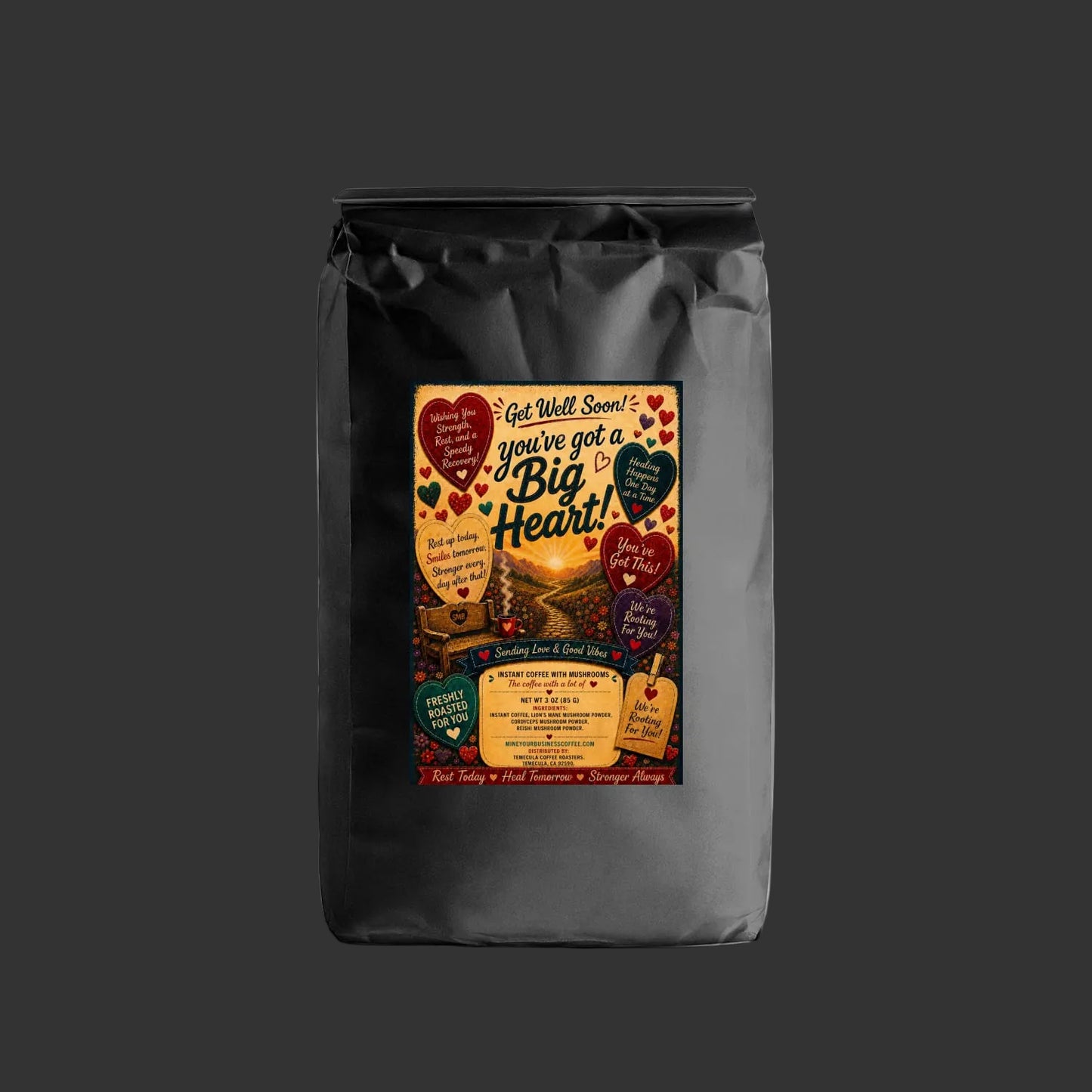 Get Well Soon-Instant Coffee with Mushroom