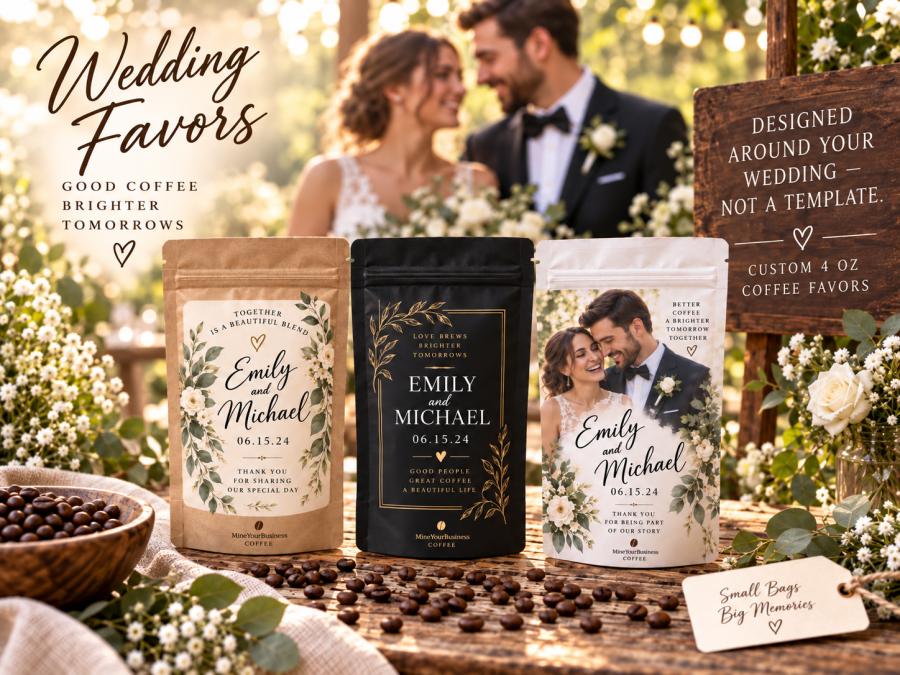 Personalized Coffee Bags for Wedding Favors: 2026 Guide