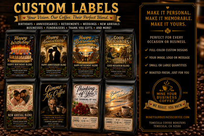 Say It With Coffee-Build Your Own Coffee Label