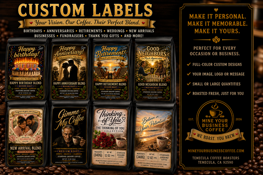 Say It With Coffee-Build Your Own Coffee Label