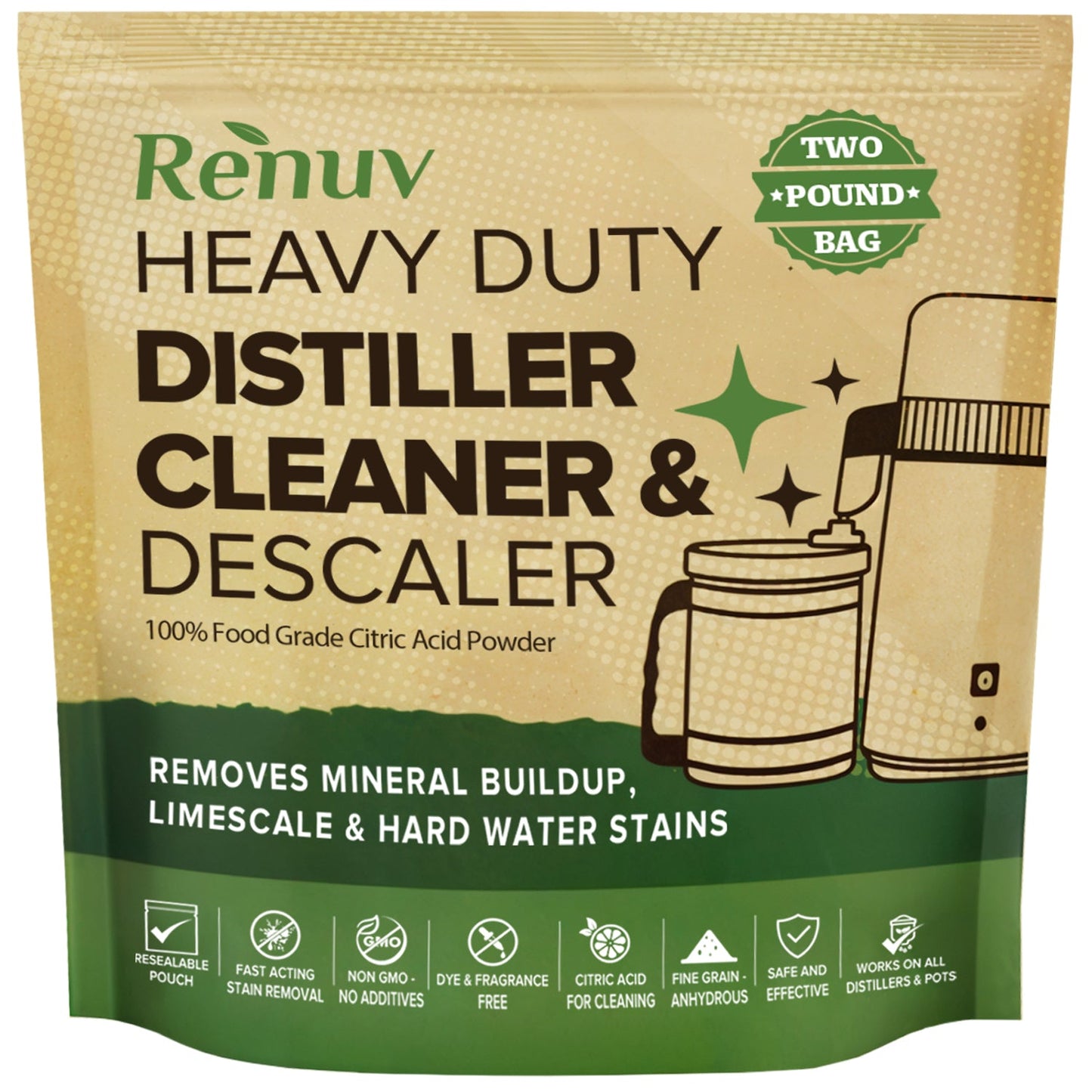 Citric Acid for Cleaning - 1 Bag (2 lbs)