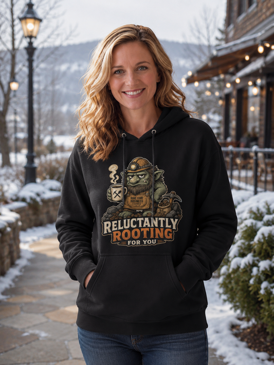 Coffee Fueled Troll Hoodie.  Supportive Technically.