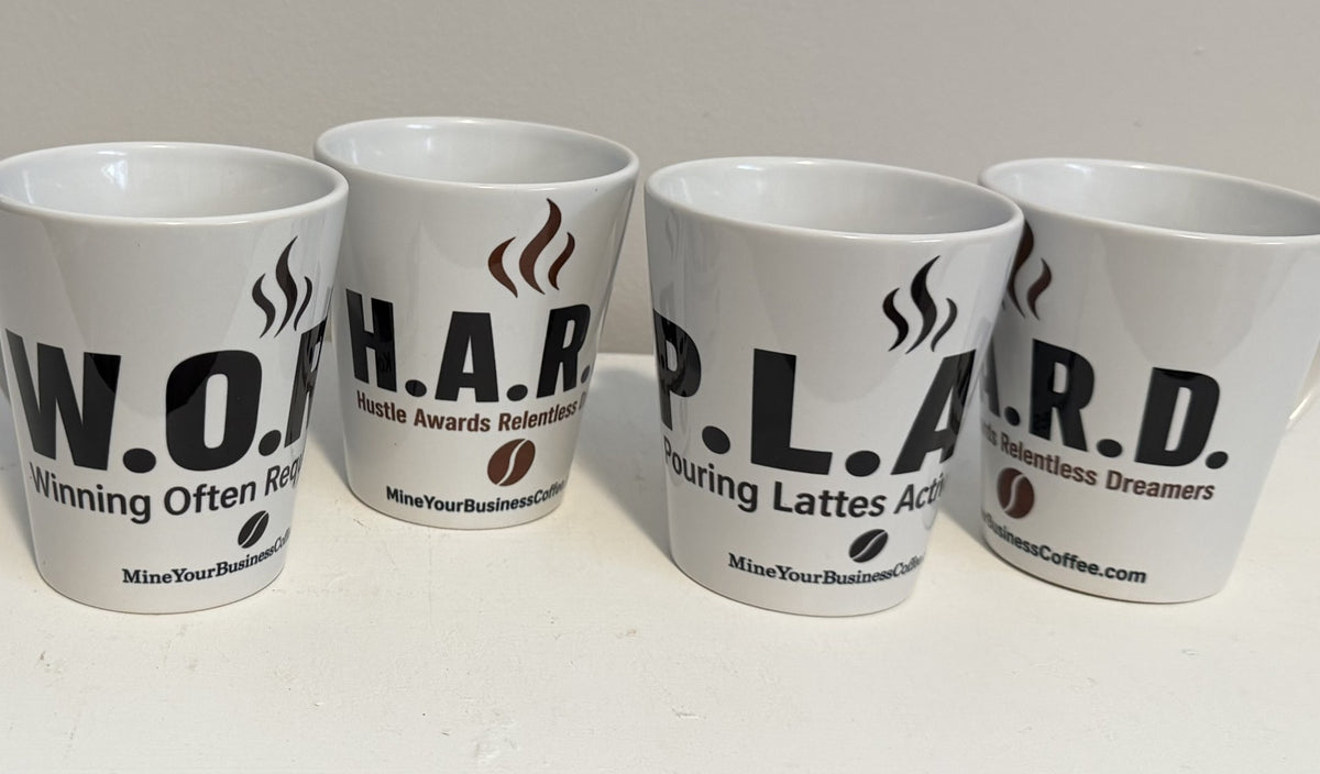 WORK HARD PLAY HARD Latte Mug Collection